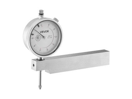 Hodinový indikátor s kovovou základňou, 0,03 mm, rozsah 0–25,4 mm