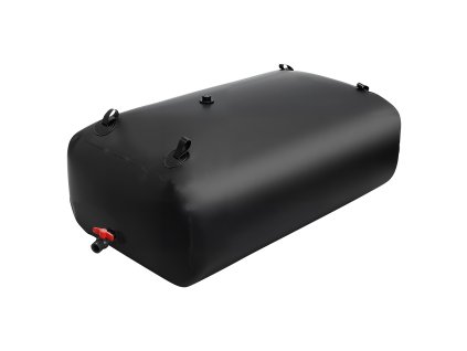 Skladací vak na vodu 540L 1000D PVC prenosný čierny pre zavlažovanie