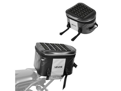 Motocyklový zadný vak 28 L, nepremokavý, s vreckom a prackami