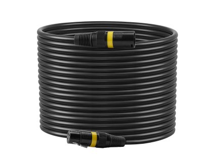 XLR kábel 30.48 m, 2 ks, tienený sym. pozlátené 3-pin samec–samica