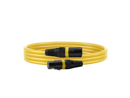 XLR kábel 2 m, 10 ks, tienený, vyvážený, 3-pin, pozlátené konektory