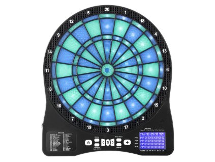 Elektronický terč na šípky, 48 hier/500+ variácií, lcd, až 8 hráčov