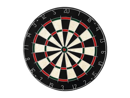 Terč na šípky 451mm, sisal, 6 oceľových šípok, stred bez sponiek