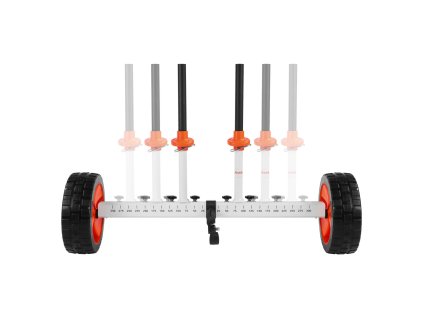 Vozík na kajak a kanoe, nosnosť 104 kg, 25,4 cm pu kolesá, stojan