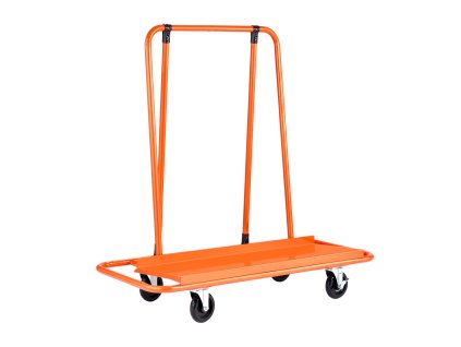 Vozík na sadrokartón do 816 kg, oceľový, 4 otočné kolieska, s popruhom