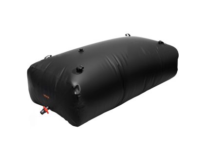 Skladací vak na vodu 1000L, 1000D PVC, prenosný, čierny pre závlahu