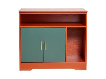 Skrinka na mačaciu toaletu 79.2 cm s policou a úložným priestorom