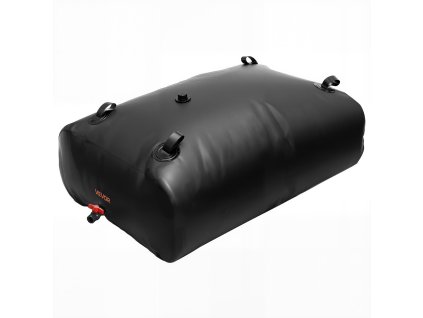 Skladací vak na vodu 330L, 1000D PVC, čierny, prenosný pre záhradu