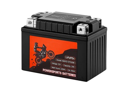 Motocyklová LiFePO4 batéria 12 V 2 Ah prednabitá bezúdržbová