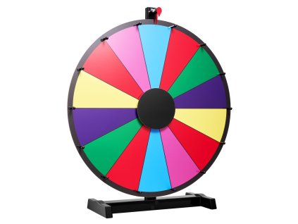 Stolné otočné kolo 610 mm, 14 polí, so stojanom, 6 farieb, 2 fixky