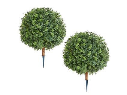 Umelé stromy zimostrázu, sada 2, výška 559 mm, so zemným kolíkom