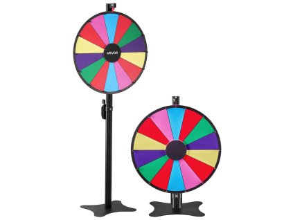 Točivé koleso na ceny 610 mm, 14 polí, stojan, suchá tabuľa, 2 fixky