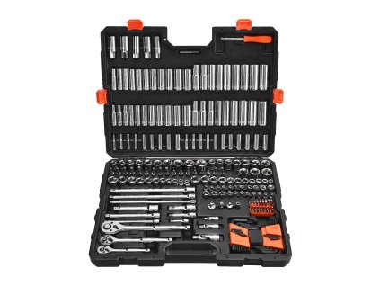 Sada nástrčných hlavíc a račne 225 ks 9.5&6.4&12.7 mm sae/metrické