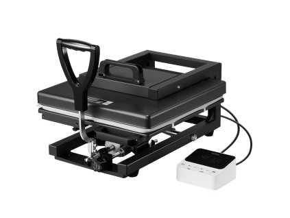 Hybridný tepelný lis 380×380 mm, 5 v 1 pre tričká, hrnčeky, čiapky