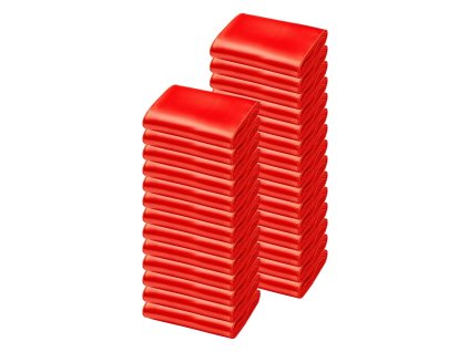 Mašle na stoličky saténové 100 ks červené 7×108 inch na svadbu