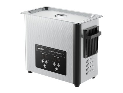 Ultrazvuková čistička 6L, 120W, 40kHz, nerezová, digitálny displej
