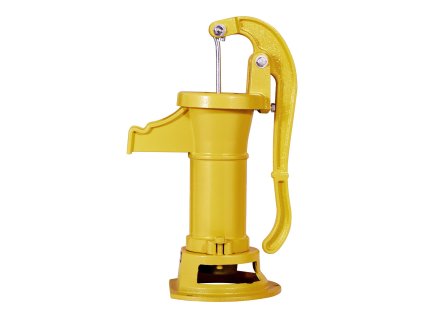 Ručná studničná pumpa, liatina, zdvih 25 ft, npt 1-1/4 in, žltá
