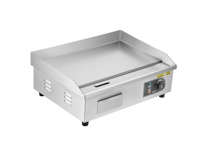 Elektrická grilovacia platňa 535×300 mm, 3200W, 50–300°C, nerezová