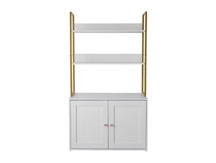 Skrinka na mačaciu toaletu 70 cm, kovové nohy, 2 police, vodotesná