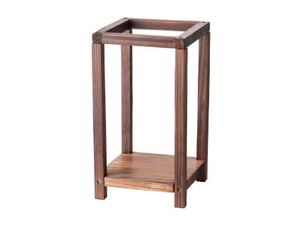 Drevené svietniky na sviečky 24 ks, cedrové a plastové, hnedé