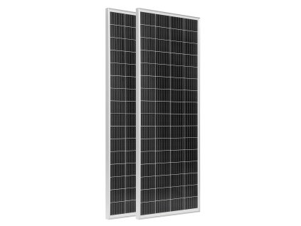 Solárna sada 2×100W 12.8V 50Ah lifepo4 40A regulátor 800W menič