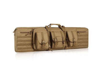 Puzdro na pušky 36 inch pre 2×34" pušky a 2 pištole, 3 vrecká, hnedé