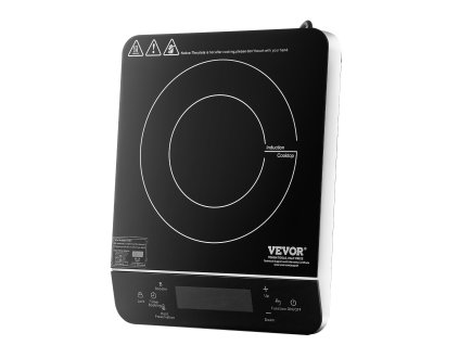 Prenosný indukčný varič 2200W, 9 úrovní, časovač 4h, detská poistka