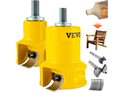 Fréza na čapy 1"/25.4mm a 2"/50.8mm, dvojité čepele, hliník/ocel