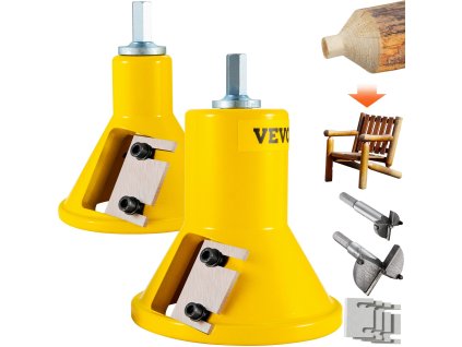 Fréza na čapy 1"/25.4mm a 2"/50.8mm, dve rovné čepele, hliník/ocel