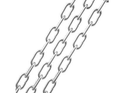 Navinutá oceľová reťaz 1/4" × 100' nosnosť 1540 lbs pozink. 2 spojky