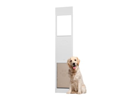 Dvere pre psa do posuvných dverí, nastaviteľné 75 7/8"-80 11/16"