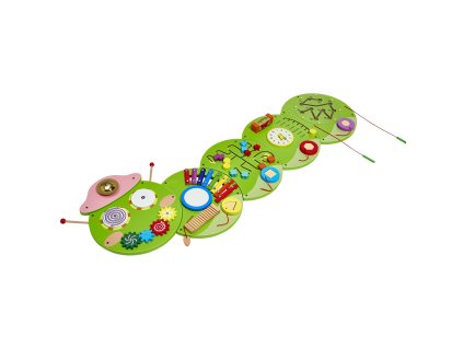 Montessori senzorický panel na stenu, 12 aktivít, pre 3–12 rokov