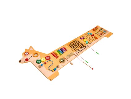 Montessori senzomotorická stenná tabuľa, 12 aktivít, 3–12 rokov