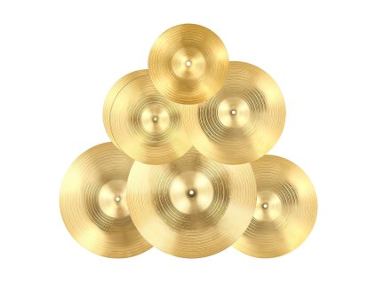 Sada činelov 6 kusov 254/355/400/455/505 mm (10/14/16/18/20 inches)