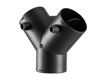 Y rozdeľovač vzduchu 75mm s 2×90° otočnými ventilmi pre 2/5/8 kw