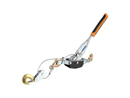 Ručný lanový navijak 5 ton (5,000 kg) 3.5 m oceľové lano, 3 háky