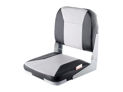 Skladacie lodné sedadlo s nízkym operadlom, hrubá pena, PVC, hliník