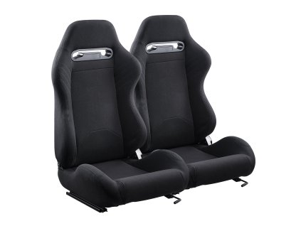 Sada 2 pretekárskych sedadiel, nastaviteľné, pena, do áut a gokartov