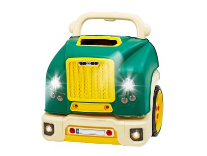 Detská dielňa 60 dielov, odnímateľné časti, svetlo a zvuk, volant, 3+