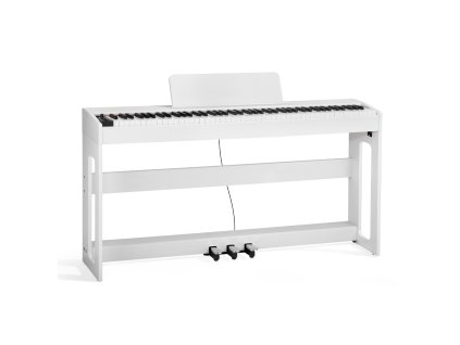 Digitálne piano 88 klávesov plne vážené, 280 tónov, s trojpákou, biele