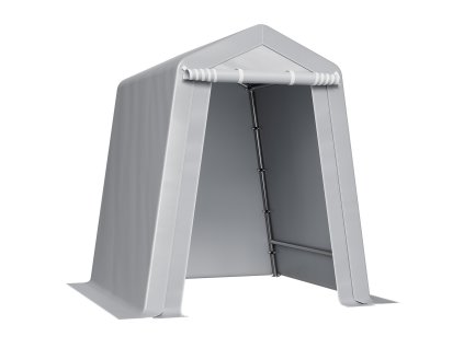 Skladovací stan 6×6 ft, rolovacie dvere, vetranie, vodeodolný kryt