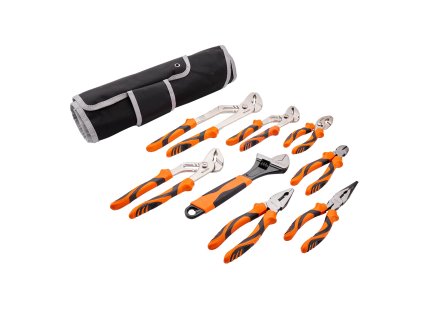 Sada klieští 8 dielov, čeľustové 30,5/25,4/20,3 cm, s taškou