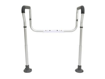 Toaletná opora nastaviteľná šírka a výška, 300lbs, polstrované opierky