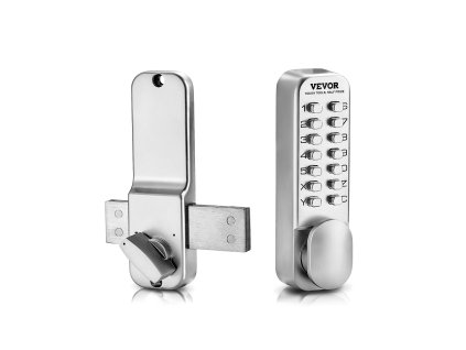 Mechanický bezkľúčový zámok na dvere, 14 kláves, vodotesný, s gombíkom