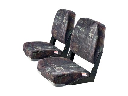 Skladacie sedadlo na loď s nízkym operadlom, penová výplň pp rám, 2 ks