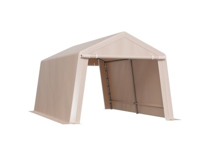 Skladový prístrešok 10 × 15 ft, 2 rolovacie dvere, vetranie, vodotesný