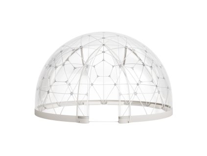 Bublinový iglu stan 4.5×2.7 m, priehľadný, pre 4-7 osôb, s oknom