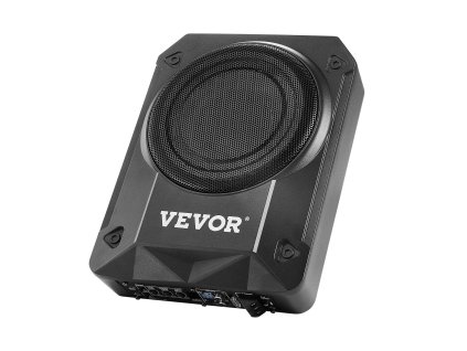 Podsedadlový aktívny subwoofer 8" 800W, hi/lo vstup a ovládanie