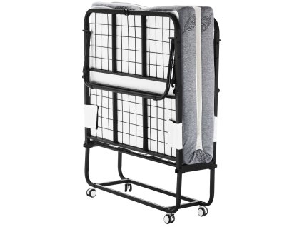 Skladacia posteľ 38×75 in s matracom 4 in z pamäťovej peny a kovovým rámom