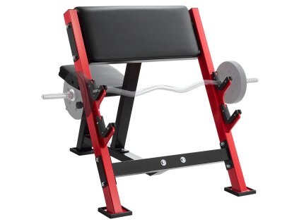 Lavička na biceps, nastaviteľná s držiakmi na činku, 660 LBS